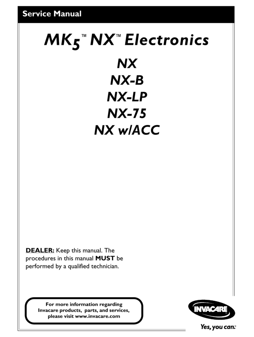 Invacare NX Manuel utilisateur Invacare NX Manuel utilisateur