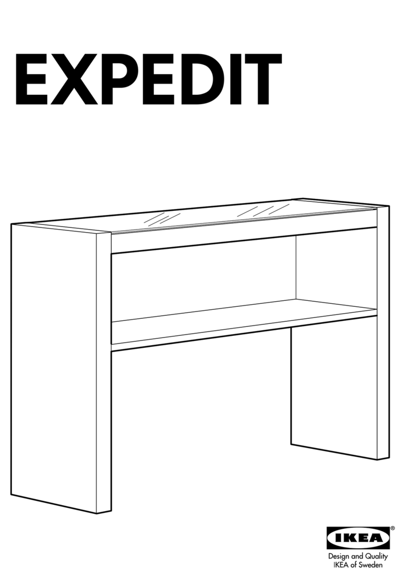 IKEA EXPEDIT COFFEE TABLE SQUARE Manuel utilisateur