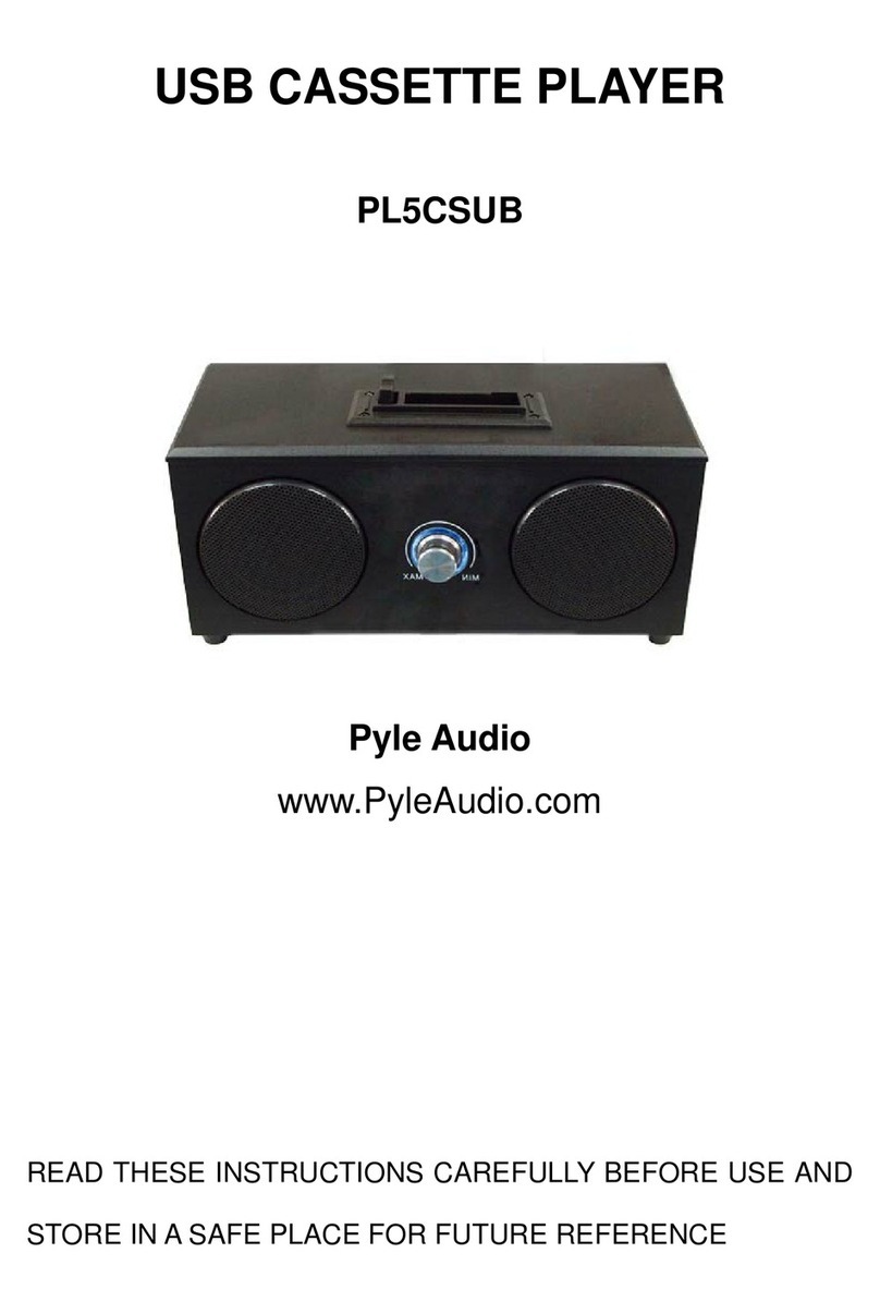 Pyle PL5CSUB Manuel utilisateur