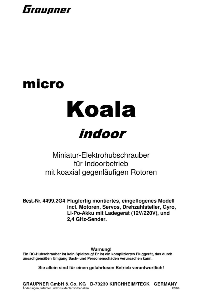 GRAUPNER MICRO KOALA indoor Manuel utilisateur