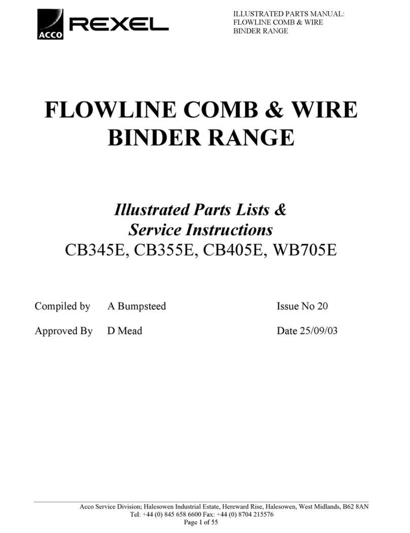 Rexel CB345E Instructions de construction