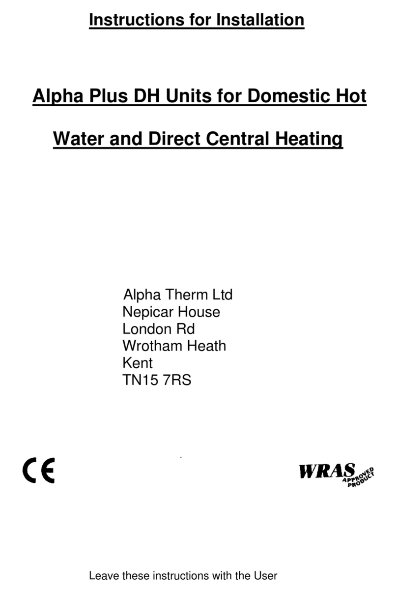Alpha Alpha Plus DH Units Mode d’emploi