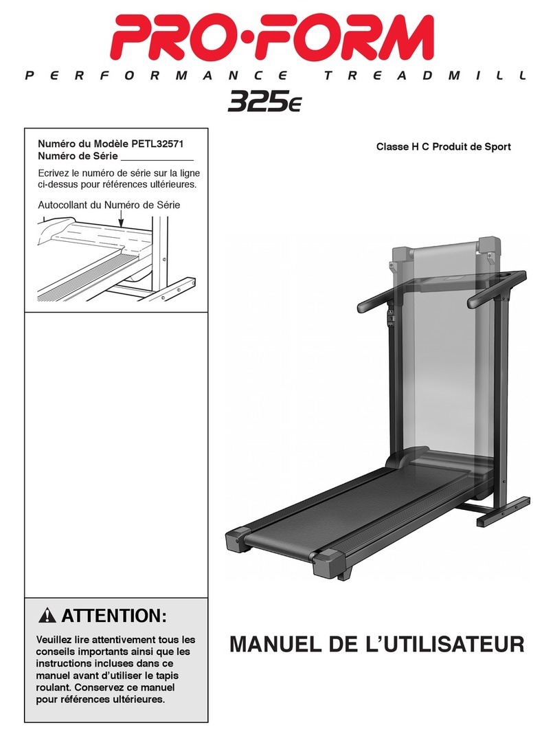 Pro-Form CROSSWALK 325 Manuel utilisateur