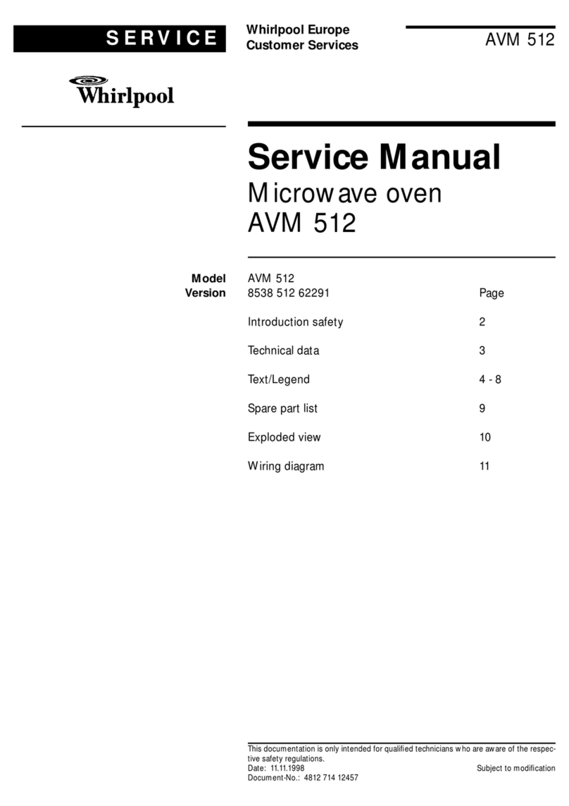 Whirlpool AVM 512 Manuel utilisateur