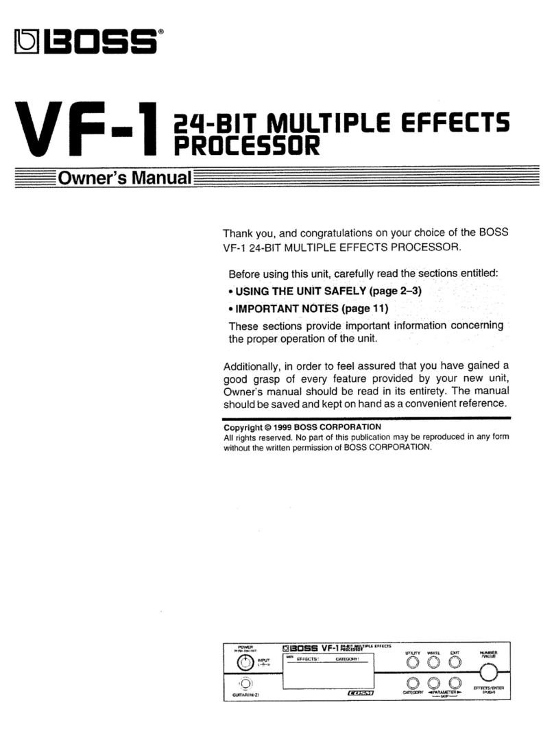 BOSSCO VF-1 Manuel utilisateur