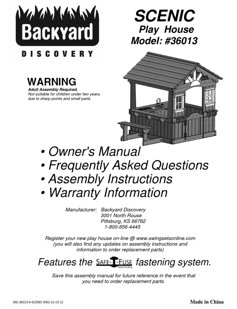 Backyard Discovery SCENIC 36013 Manuel utilisateur