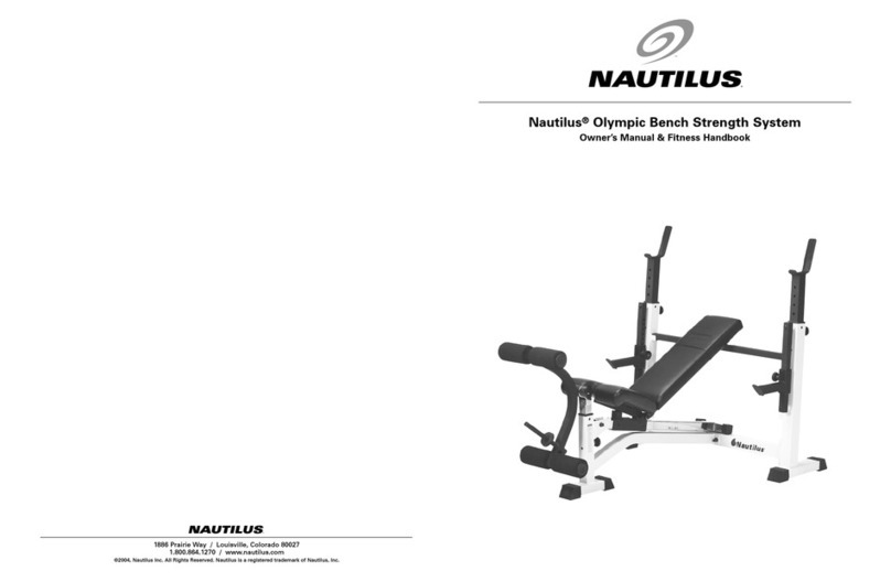 Nautilus Olympic Bench Strength System Manuel utilisateur