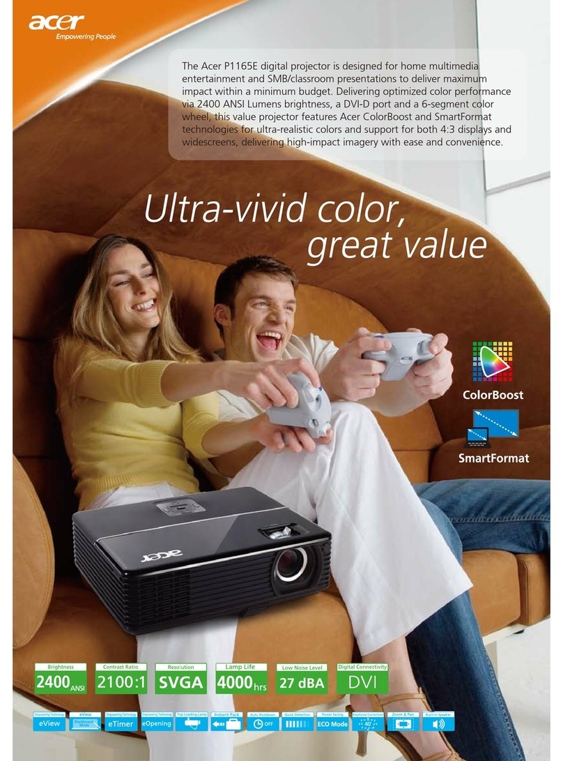 Acer P1165E Series Manuel utilisateur