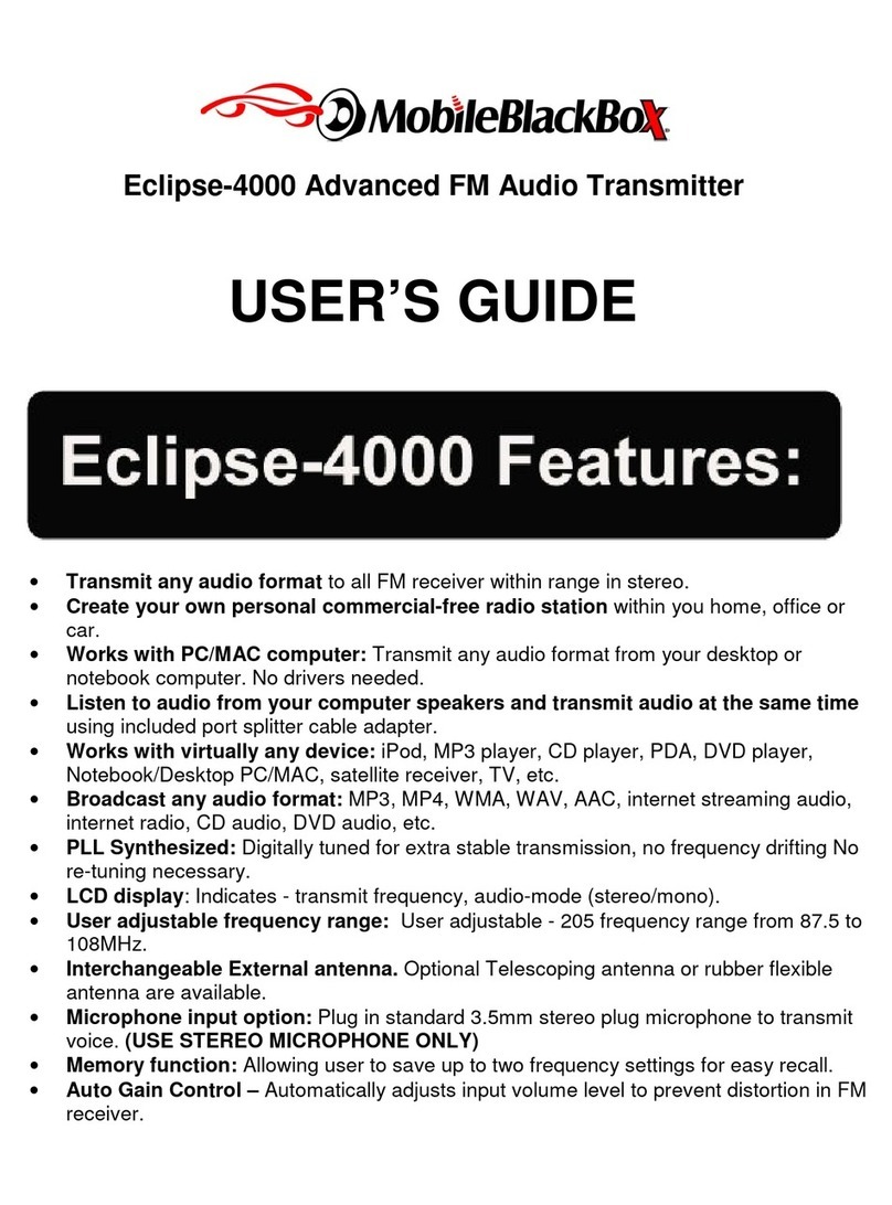 Mobile Black Box Eclipse-4000 Manuel utilisateur