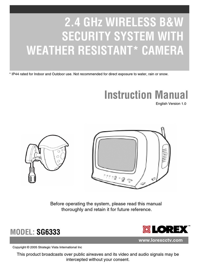 Lorex SG6333 Manuel utilisateur