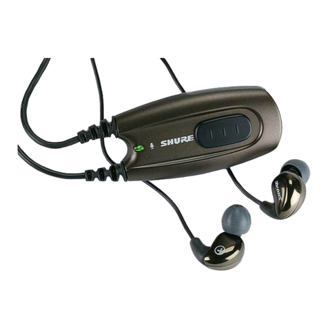 Shure E500 Manuel utilisateur