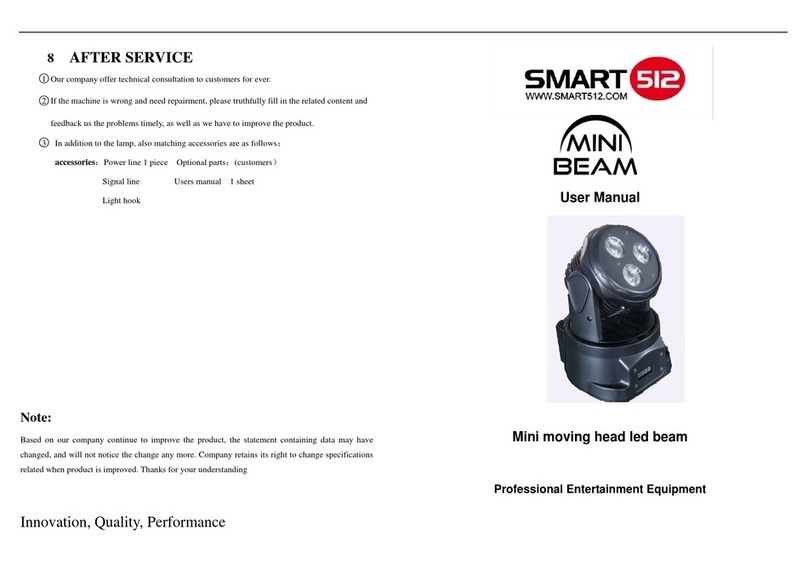 Smart512 Mini Beam Manuel utilisateur