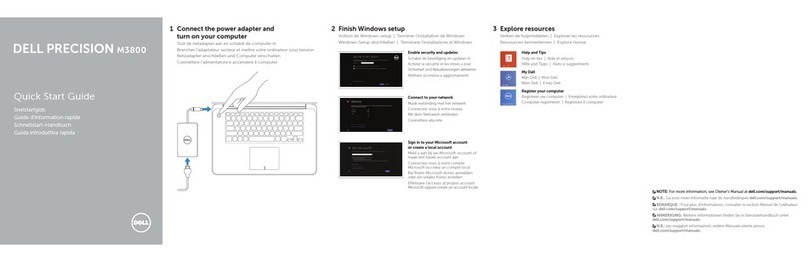 Dell Precision M3800 Manuel utilisateur