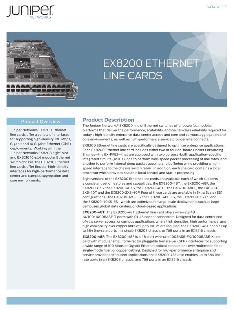 Juniper EX8200 Series Manuel utilisateur