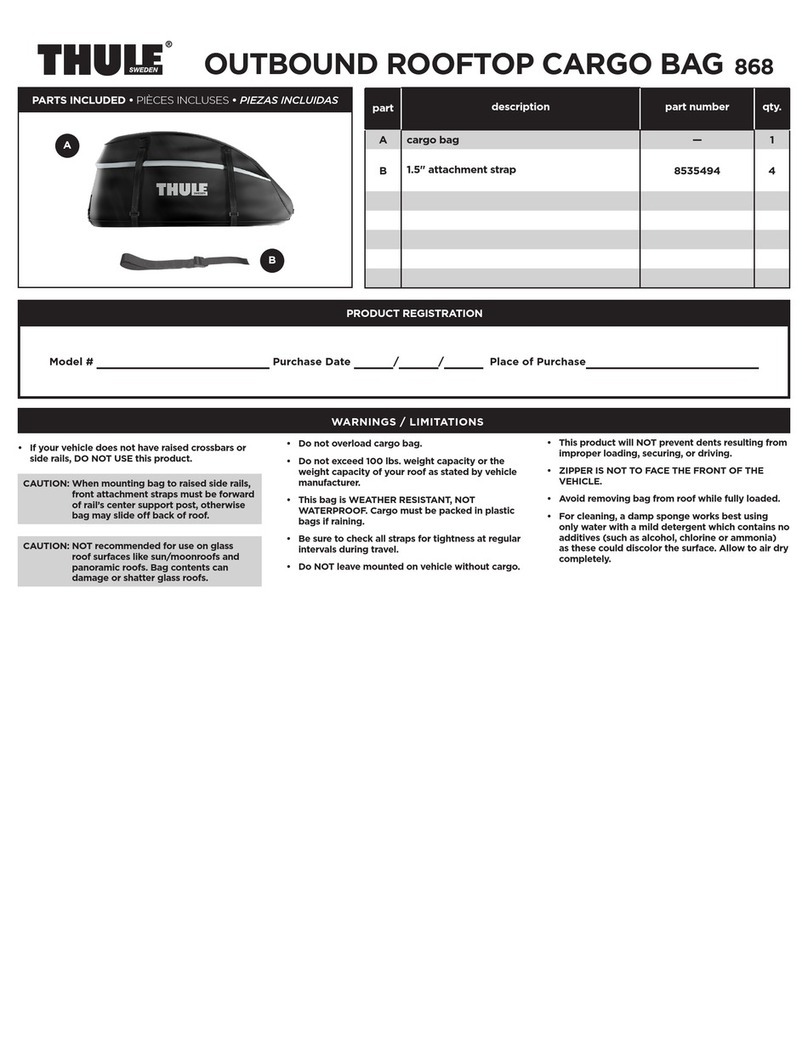 Thule 868 Manuel utilisateur