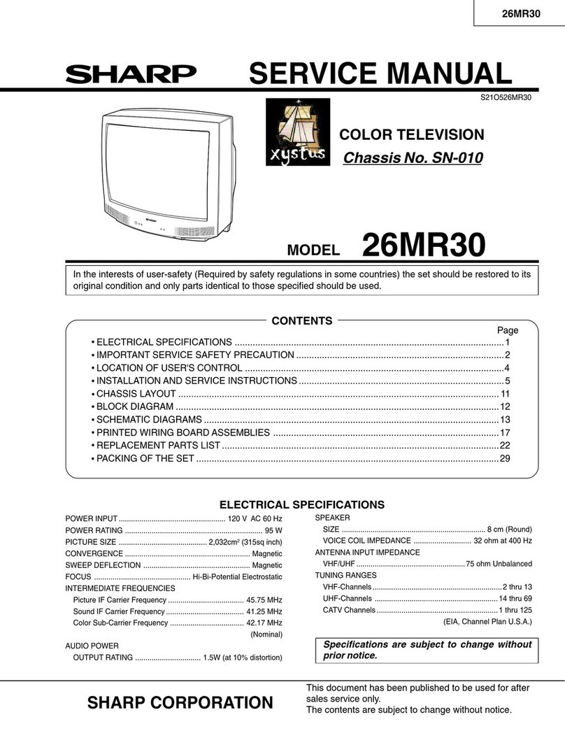 Sharp 26MR30 Manuel utilisateur