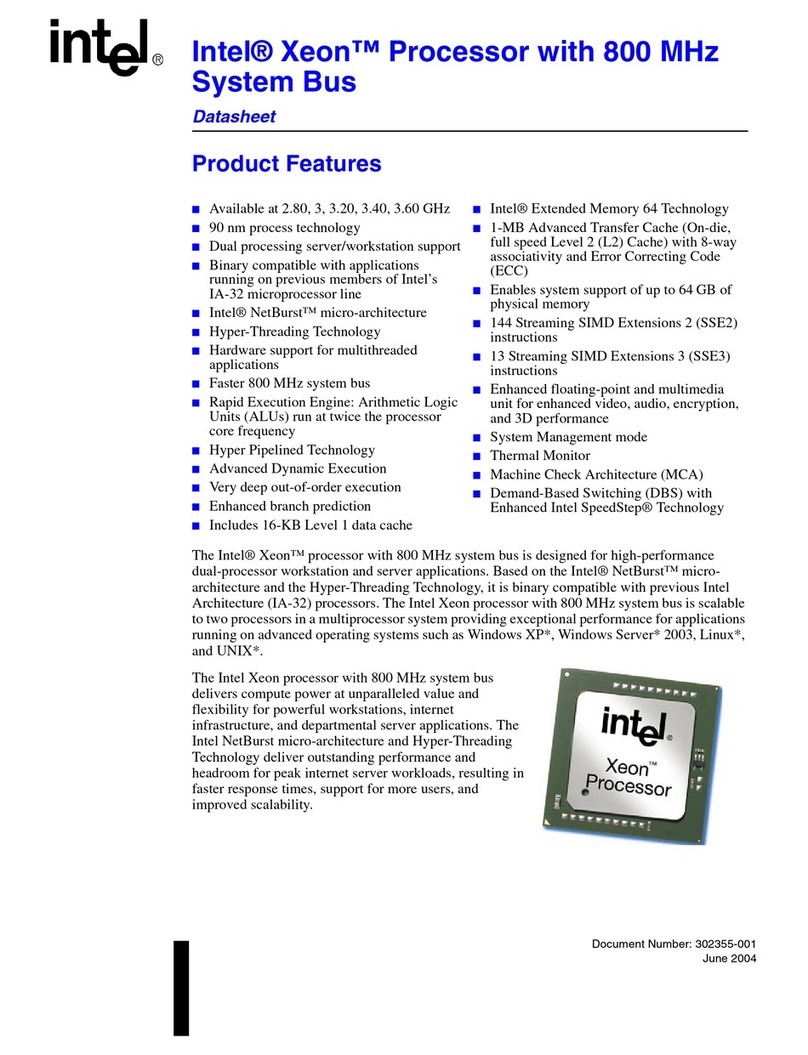 Intel Xeon Manuel utilisateur