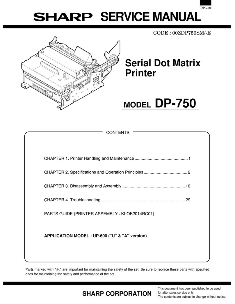 Sharp DP-750 Manuel utilisateur