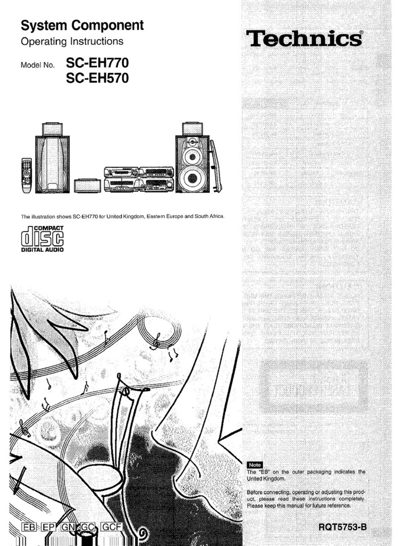 Technics SC-EH770 Manuel utilisateur Technics SC-EH770 Manuel utilisateur