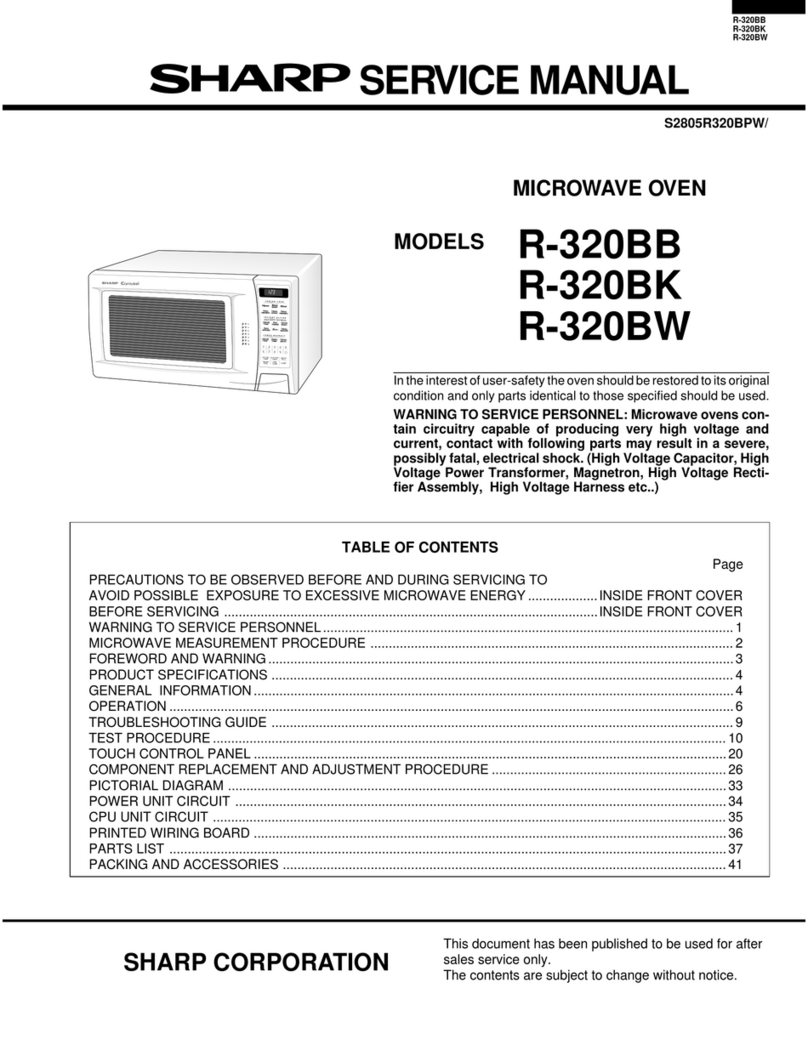 Sharp R-320BB Manuel utilisateur