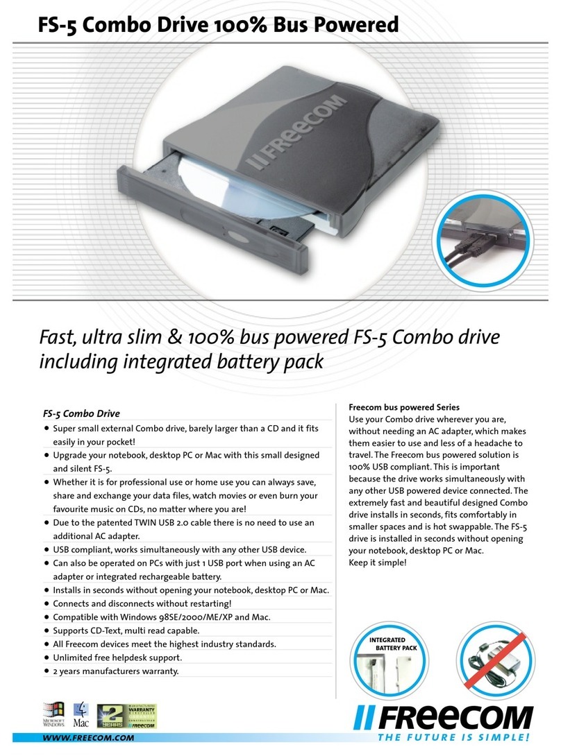 Freecom FS-5 Combo Manuel utilisateur Freecom FS-5 Combo Manuel utilisateur