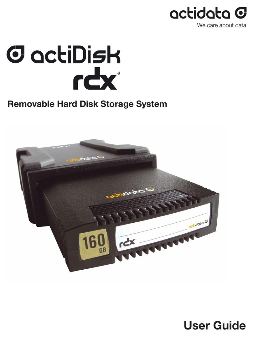 Actidata actiDisk RDX Manuel utilisateur