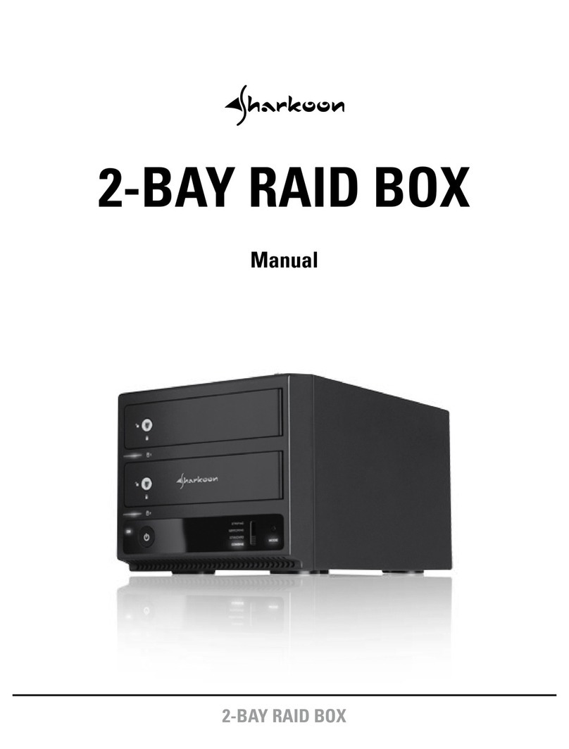Sharkoon 2-BAY RAID BOX Manuel utilisateur