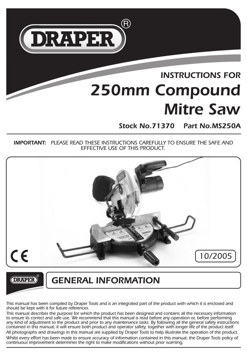 Draper MS250A Manuel utilisateur