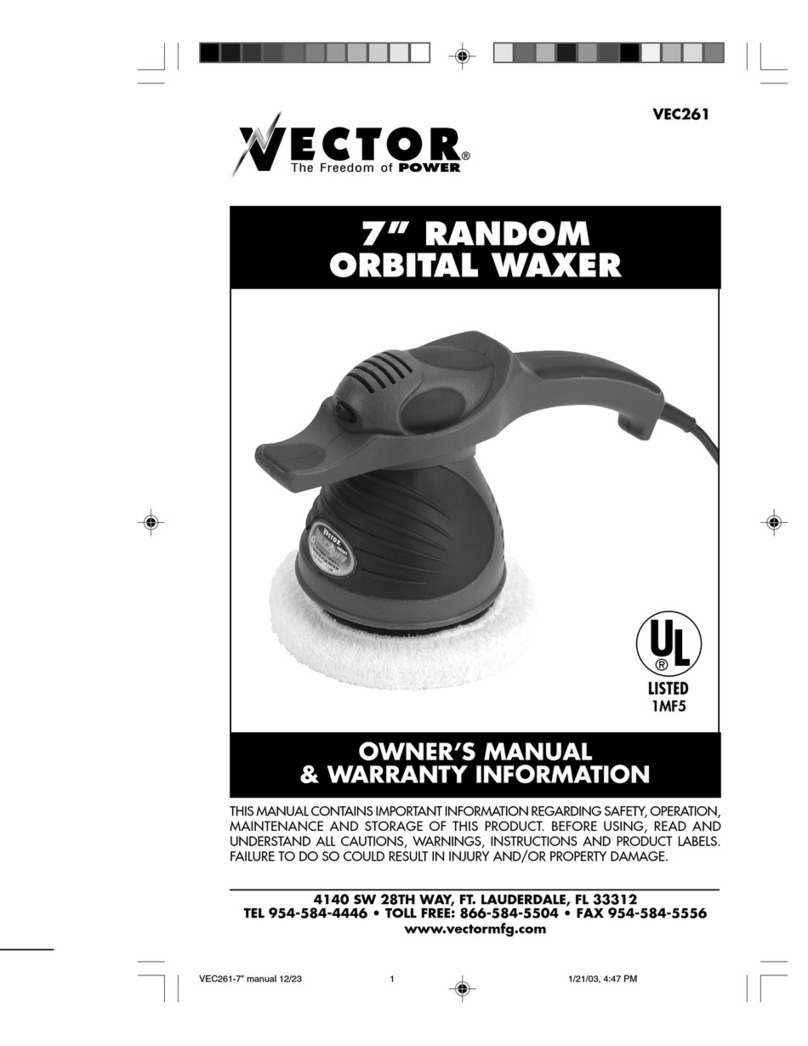 Vector 7” RANDOM ORBITAL WAXER Mode d’emploi