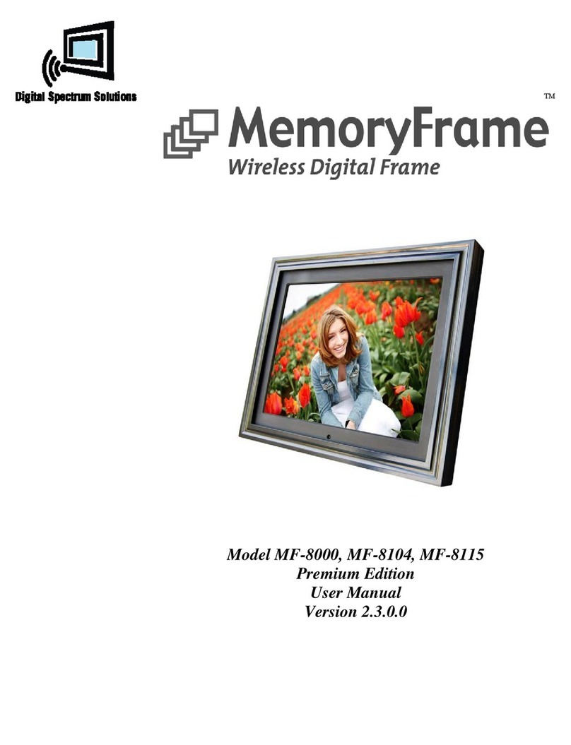 Digital Spectrum Solutions MemoryFrame MF-8000 Manuel utilisateur