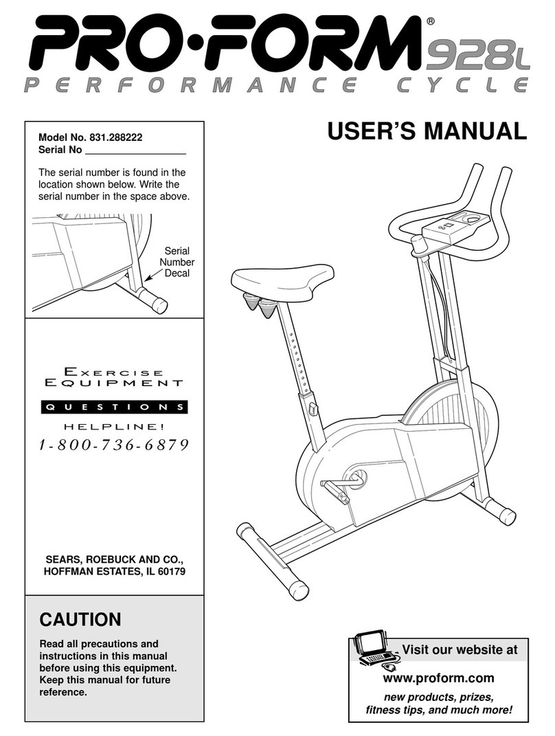 Pro-Form 928L Manuel utilisateur