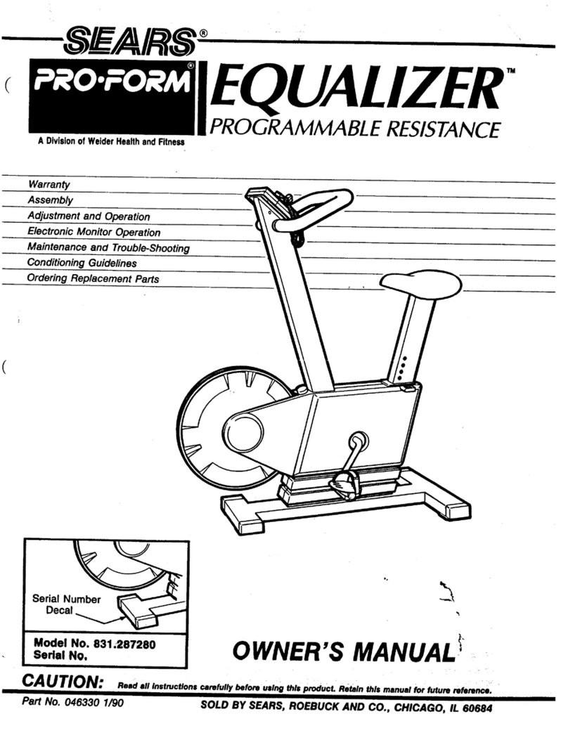 Pro-Form Equalizer Manuel utilisateur Pro-Form Equalizer Manuel utilisateur