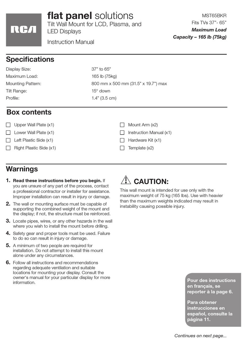 RCA MST65BKR Manuel utilisateur