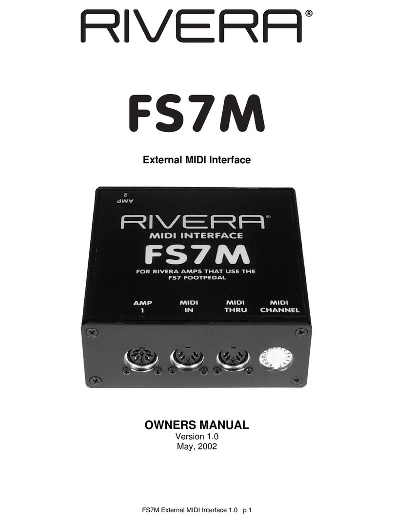 Rivera FS7M Manuel utilisateur Rivera FS7M Manuel utilisateur