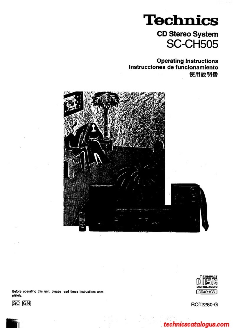 Technics SC-CH505 Manuel utilisateur Technics SC-CH505 Manuel utilisateur