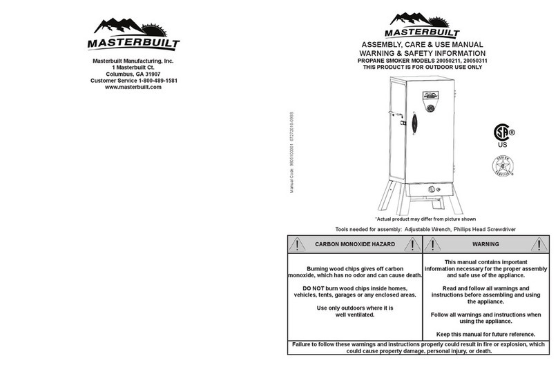 Masterbuilt 20050211 Mode d’emploi
