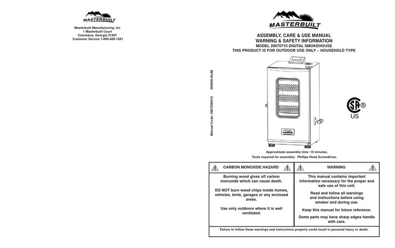 Masterbuilt 20070710 Mode d’emploi