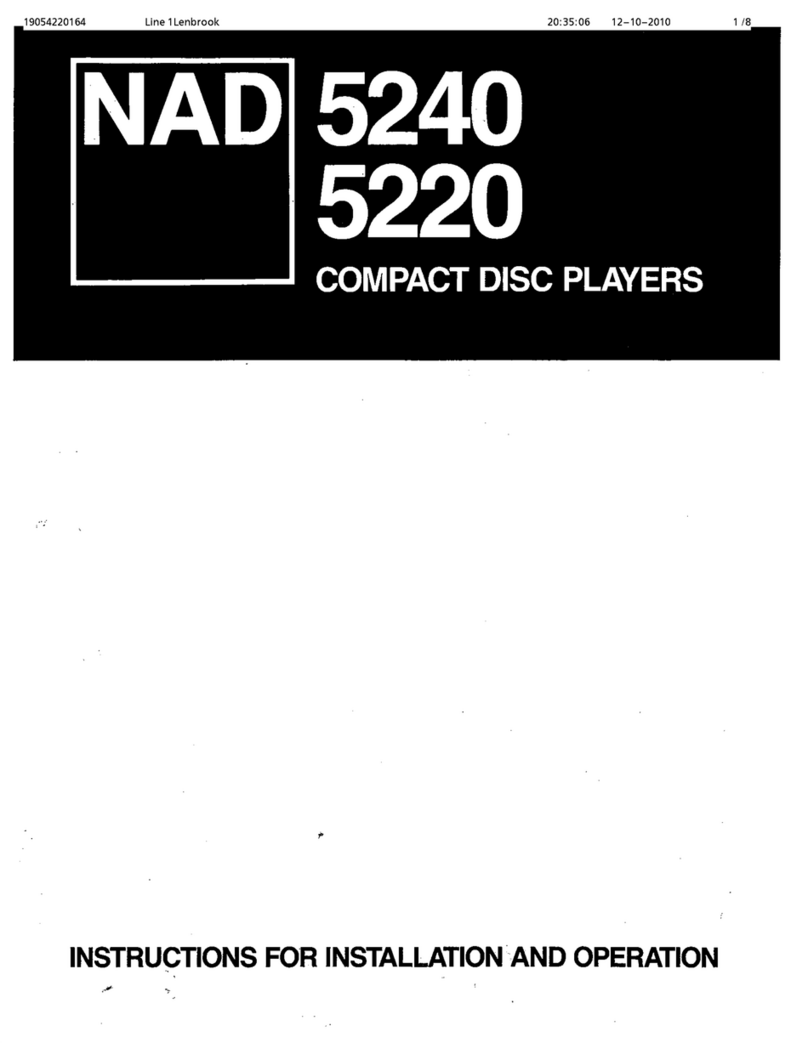 NAD 5240 Guide de l'utilisateur