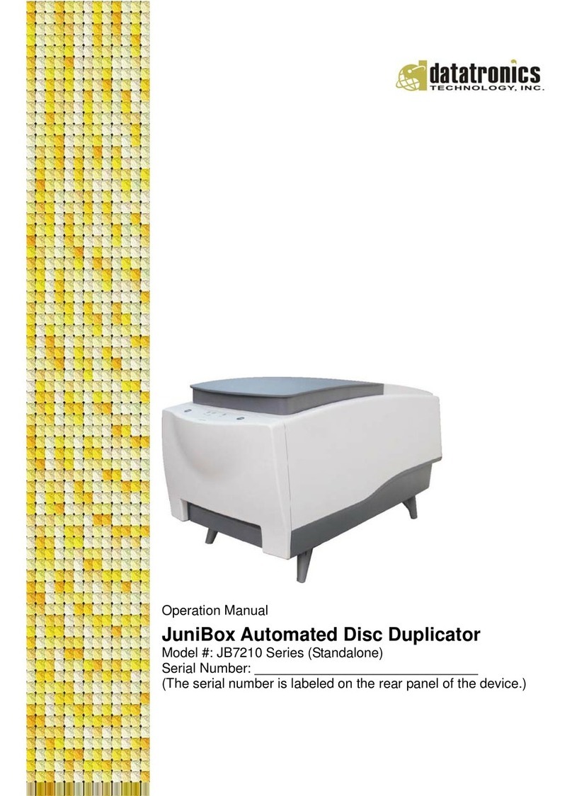 Datatronics JB7210 Series Manuel utilisateur