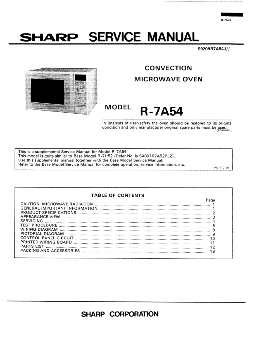 Sharp Carousel R-7A54 Manuel utilisateur
