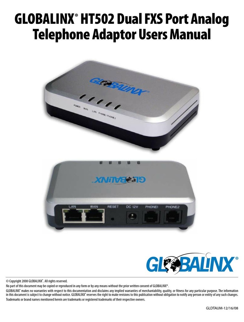Globalinx HT502 Manuel utilisateur