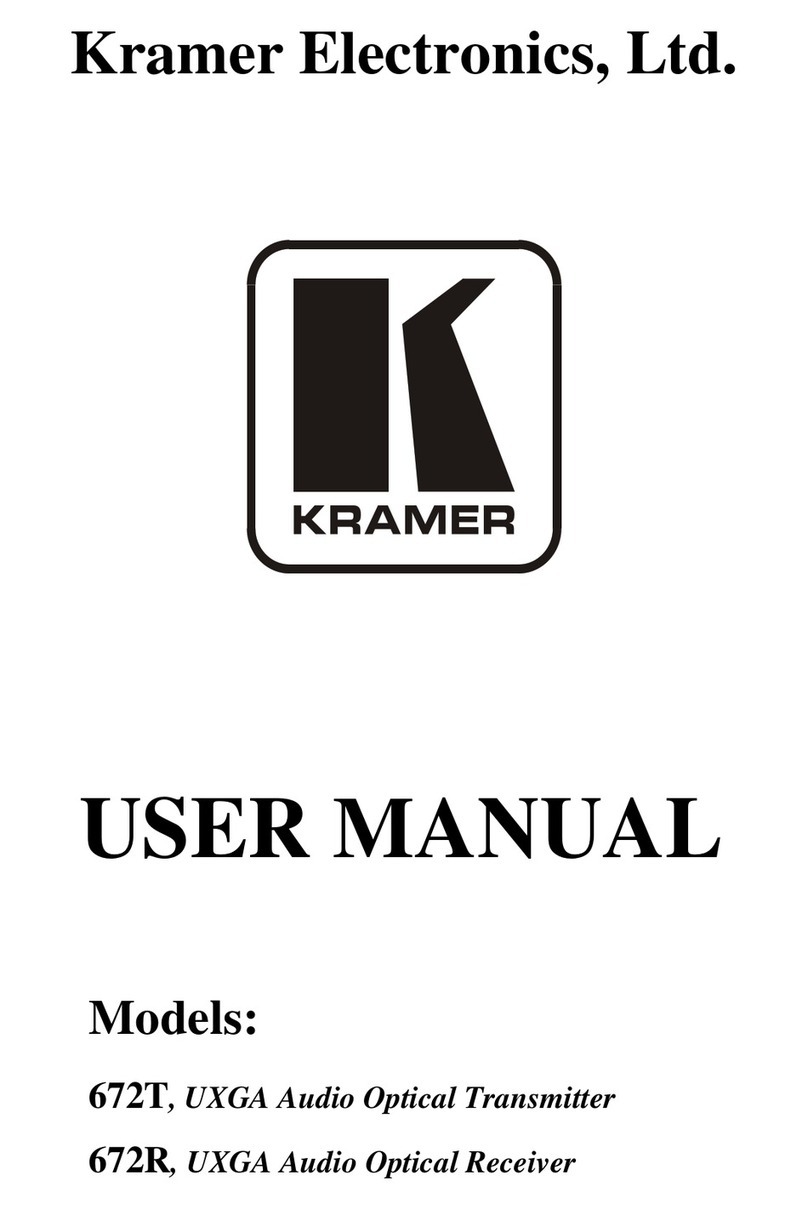 Kramer DigiTOOLS 672T Manuel utilisateur