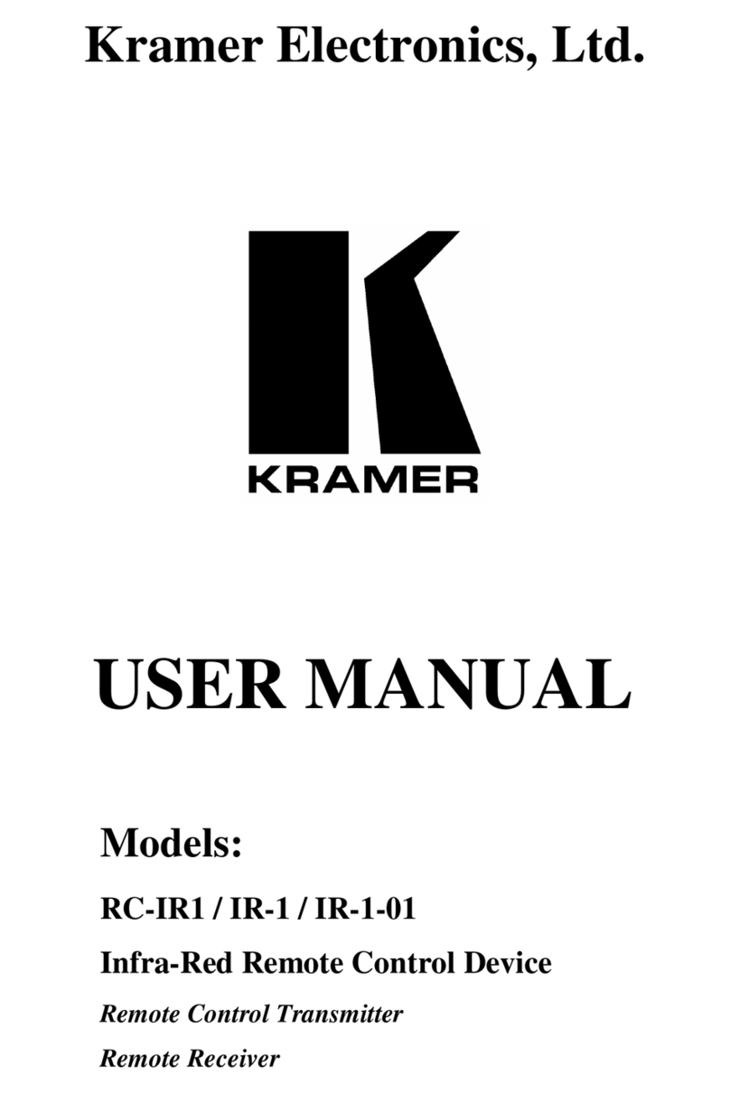 Kramer RC-IR1 Manuel utilisateur
