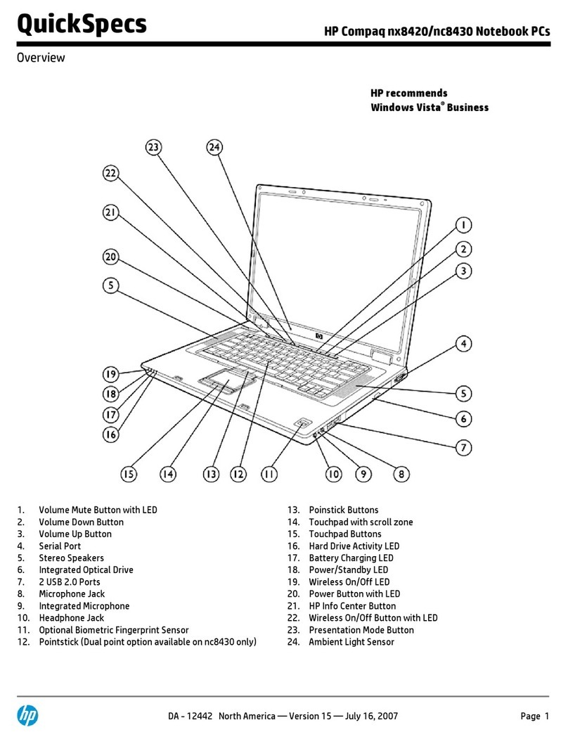 HP Compaq nx8420 Instructions d'utilisation
