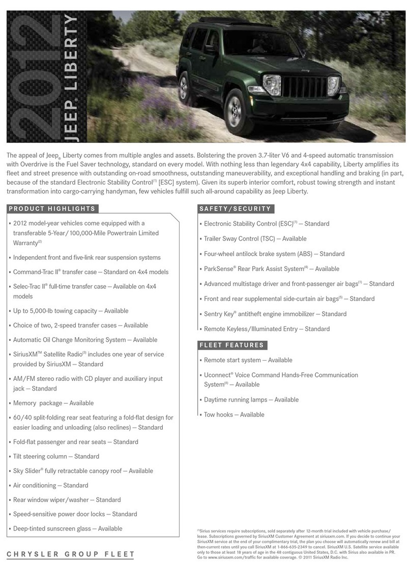 Jeep 2012 Liberty Manuel utilisateur Jeep 2012 Liberty Manuel utilisateur