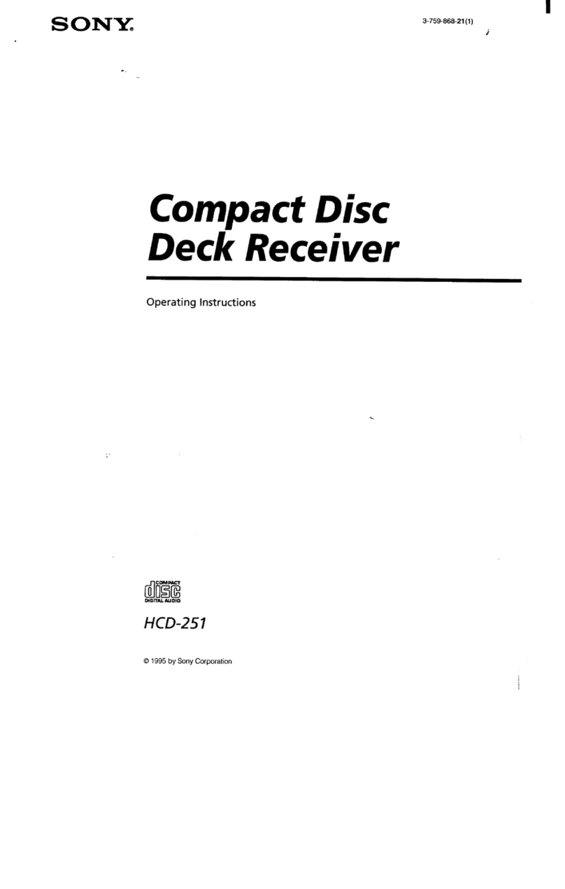 Sony HCD-251 Manuel utilisateur