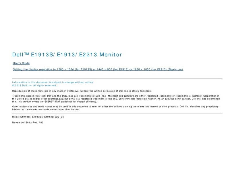 Dell E1913S Manuel utilisateur