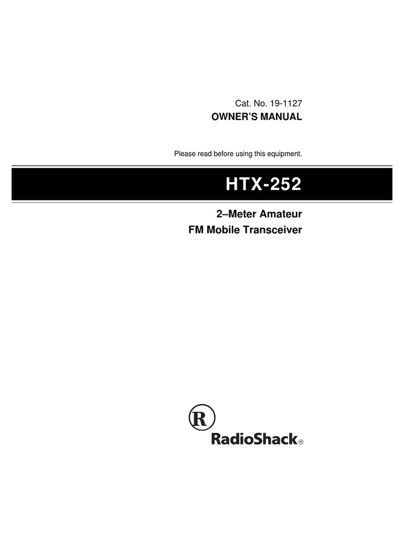 Radio Shack HTX-252 Manuel utilisateur Radio Shack HTX-252 Manuel utilisateur