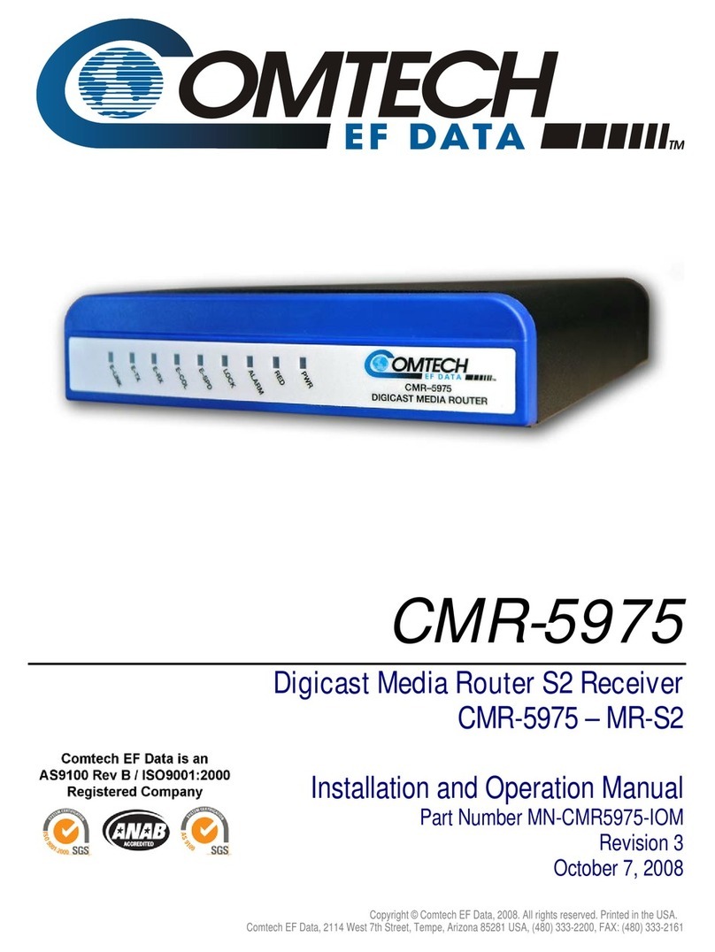Comtech EF Data CMR-5975 Manuel utilisateur