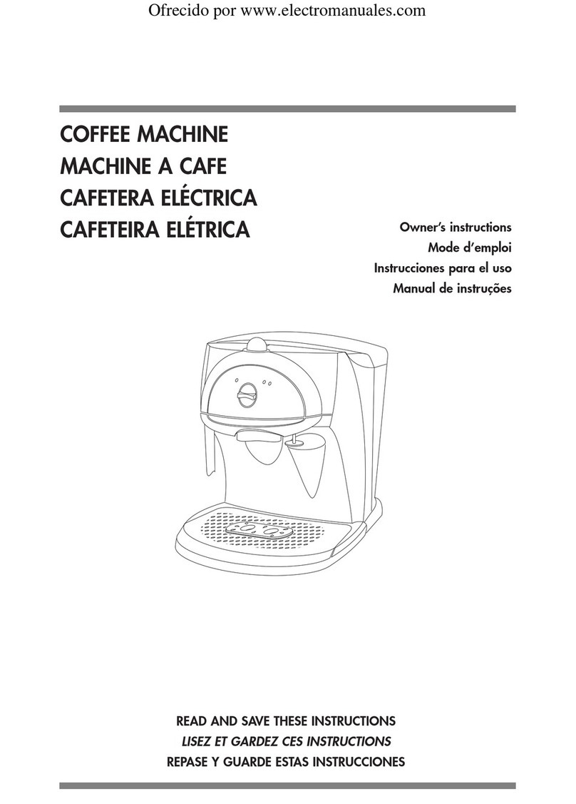 DeLonghi Coffee machine Manuel utilisateur